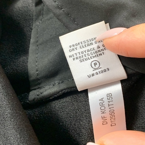 Diane Von Furstenberg Black Cap Sleeve Mini Dress - Picture 12 of 15